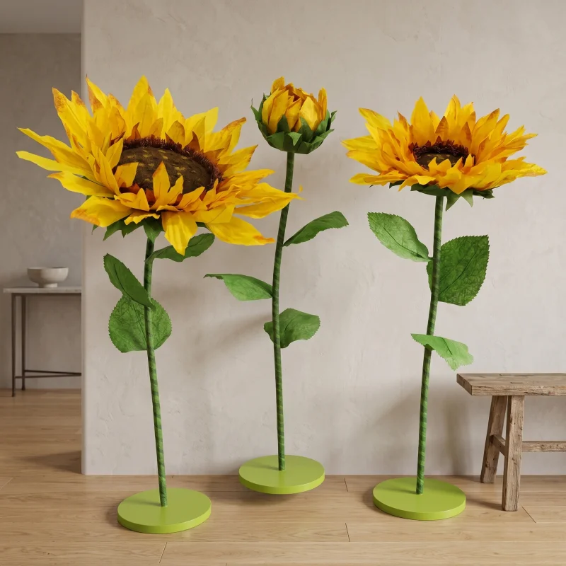 Giant 3Pcs Paper Sunflowers Artificial Flowers for Wedding Party Backdrop, Home Wall & Garden Decor
Giant 3Pcs Paper Sunflowers Artificial Flowers for Wedding Party Backdrop, Home Wall & Garden Decor