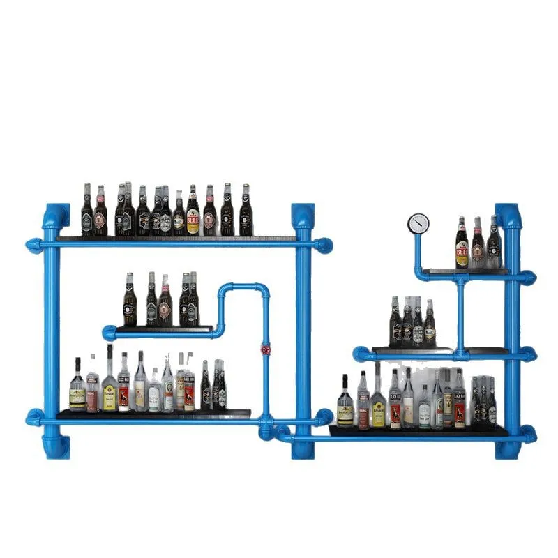 Industrial wind wrought iron wall-mounted wall rack Wall layered baffle water pipe rack Creative display
Industrial wind wrought iron wall-mounted wall rack Wall layered baffle water pipe rack Creative display