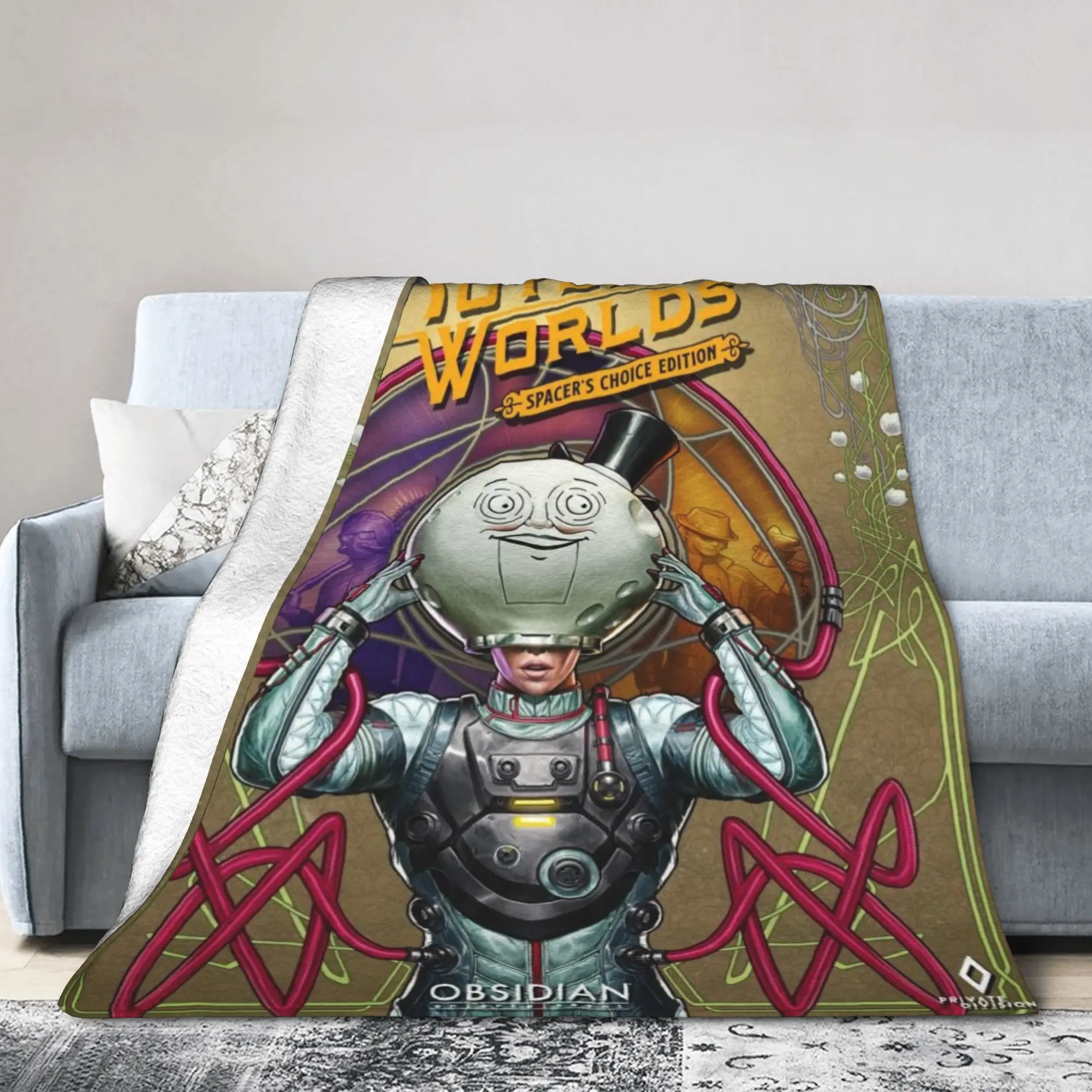 Подарок The Outer Worlds 2, одеяла для любителей игр, супер мягкие фланелевые одеяла, удобные одеяла для постельного белья
Подарок The Outer Worlds 2, одеяла для любителей игр, супер мягкие фланелевые одеяла, удобные одеяла для постельного белья