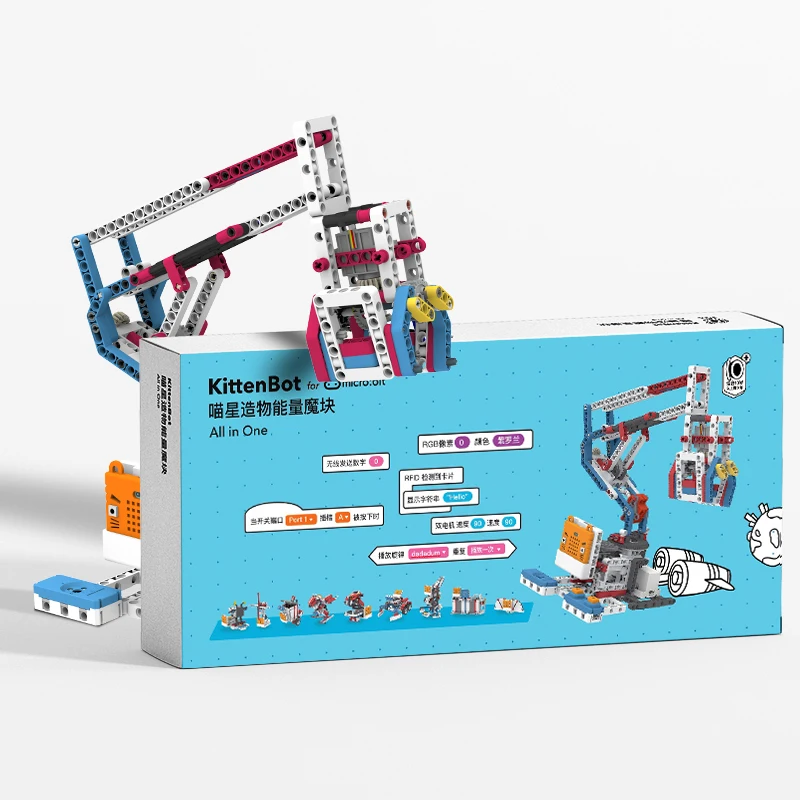 KittenBot «все в одном» Строительный блок Power Brick для Micro:bit Micro Python Scratch 3.0 Makecode в качестве makeblock Ultimate
KittenBot «все в одном» Строительный блок Power Brick для Micro:bit Micro Python Scratch 3.0 Makecode в качестве makeblock Ultimate