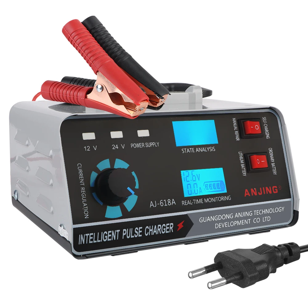 Five-Stage Power Puls Repair Chargers For Car Truck Boat Motorcycle Automatic Battery-chargers Digital LCD Display
Five-Stage Power Puls Repair Chargers For Car Truck Boat Motorcycle Automatic Battery-chargers Digital LCD Display