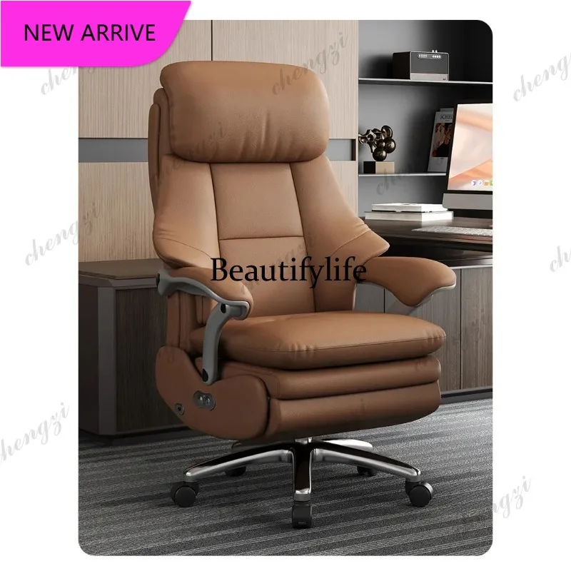 M132 Electric Executive Office Chair - Genuine Leather Reclining Desk Chair with Luxurious Design for Home Business Furniture
M132 Electric Executive Office Chair - Genuine Leather Reclining Desk Chair with Luxurious Design for Home Business Furniture