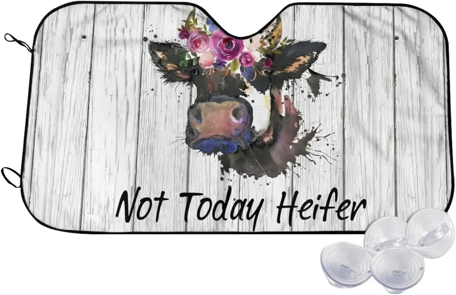 Funny Cow Not Today Heifer Windshield Sun Shade for Car SUV Truck Foldable Auto Front Windows UV Ray Sun Visor Protectors Sunsha
Funny Cow Not Today Heifer Windshield Sun Shade for Car SUV Truck Foldable Auto Front Windows UV Ray Sun Visor Protectors Sunsha