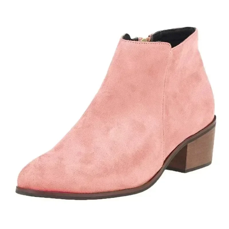 Women Ankle Boots Fashion Thick Heel Spring Summer Autumn Single Boot New Pointed High Heels Shoes Mid-heel Botas De Mujer
Women Ankle Boots Fashion Thick Heel Spring Summer Autumn Single Boot New Pointed High Heels Shoes Mid-heel Botas De Mujer