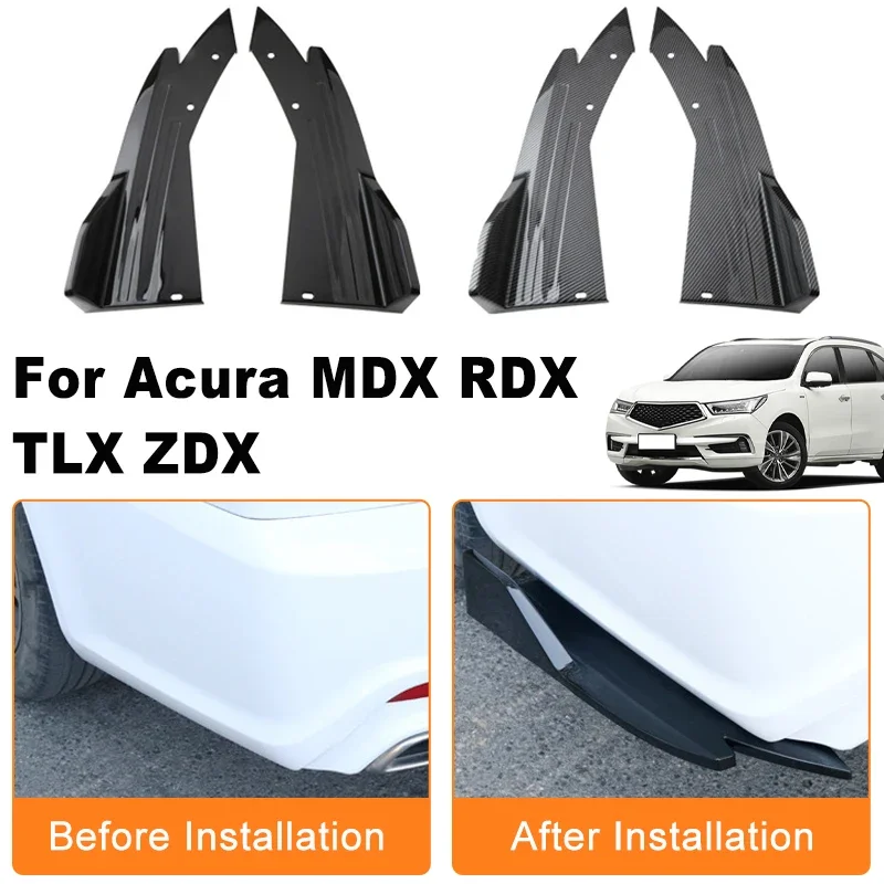 Car Rear Bumper Spoiler Lip Diffuser Side Skirt Splitter Wrap Angle Anti-Crash Protection Trim For Acura MDX RDX TLX ZDX
Car Rear Bumper Spoiler Lip Diffuser Side Skirt Splitter Wrap Angle Anti-Crash Protection Trim For Acura MDX RDX TLX ZDX