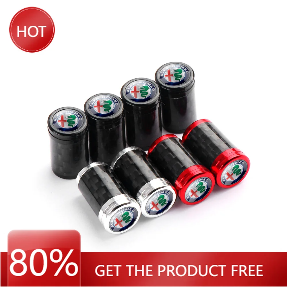 Hub Caps 4pcs/set Aluminum Car Wheel Tire Valve Caps For Alfa Romeo 159 156 Stelvio 147 Mito Sportiva Giulia Giulietta Auto Acce
Hub Caps 4pcs/set Aluminum Car Wheel Tire Valve Caps For Alfa Romeo 159 156 Stelvio 147 Mito Sportiva Giulia Giulietta Auto Acce