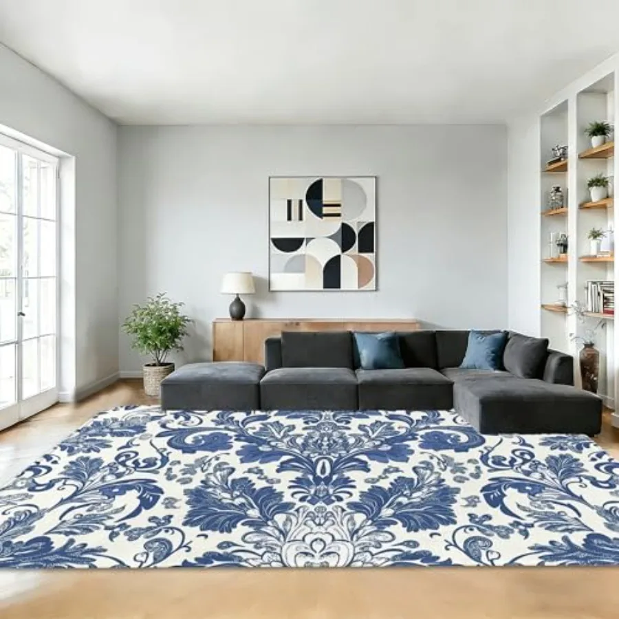 Area Rugs Modern Neutral Large Living Room Carpet Vintage Traditional Flower Washable Rugs 5×7 for Kitchen Dinning Room Bedroom
Area Rugs Modern Neutral Large Living Room Carpet Vintage Traditional Flower Washable Rugs 5×7 for Kitchen Dinning Room Bedroom