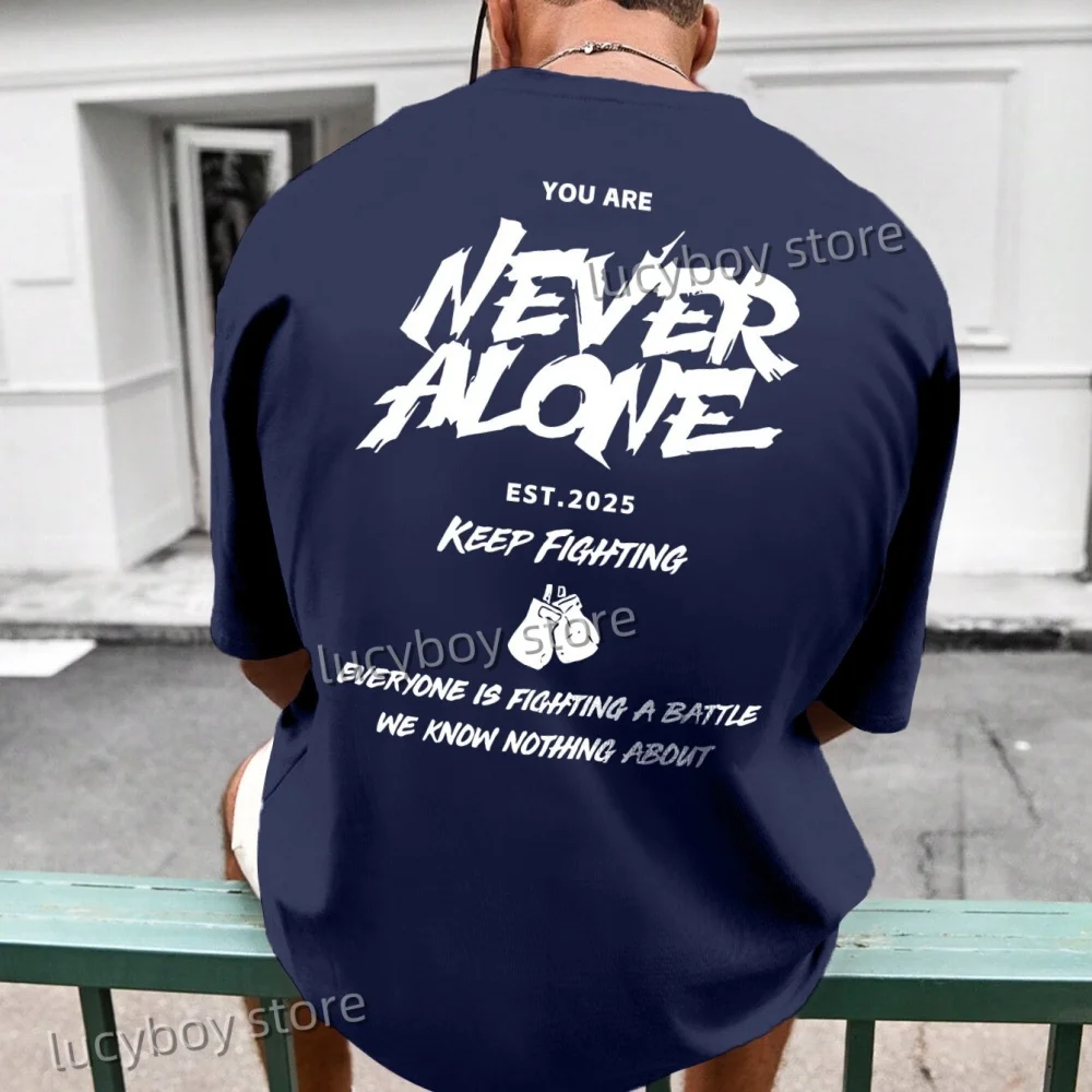 YOU ARE NEVER ALONE Print MENS Short Sleeve T Shirt Man O-Neck Color block jerseys Racing Tee Vintage Casual Tops Men Clothes
YOU ARE NEVER ALONE Print MENS Short Sleeve T Shirt Man O-Neck Color block jerseys Racing Tee Vintage Casual Tops Men Clothes