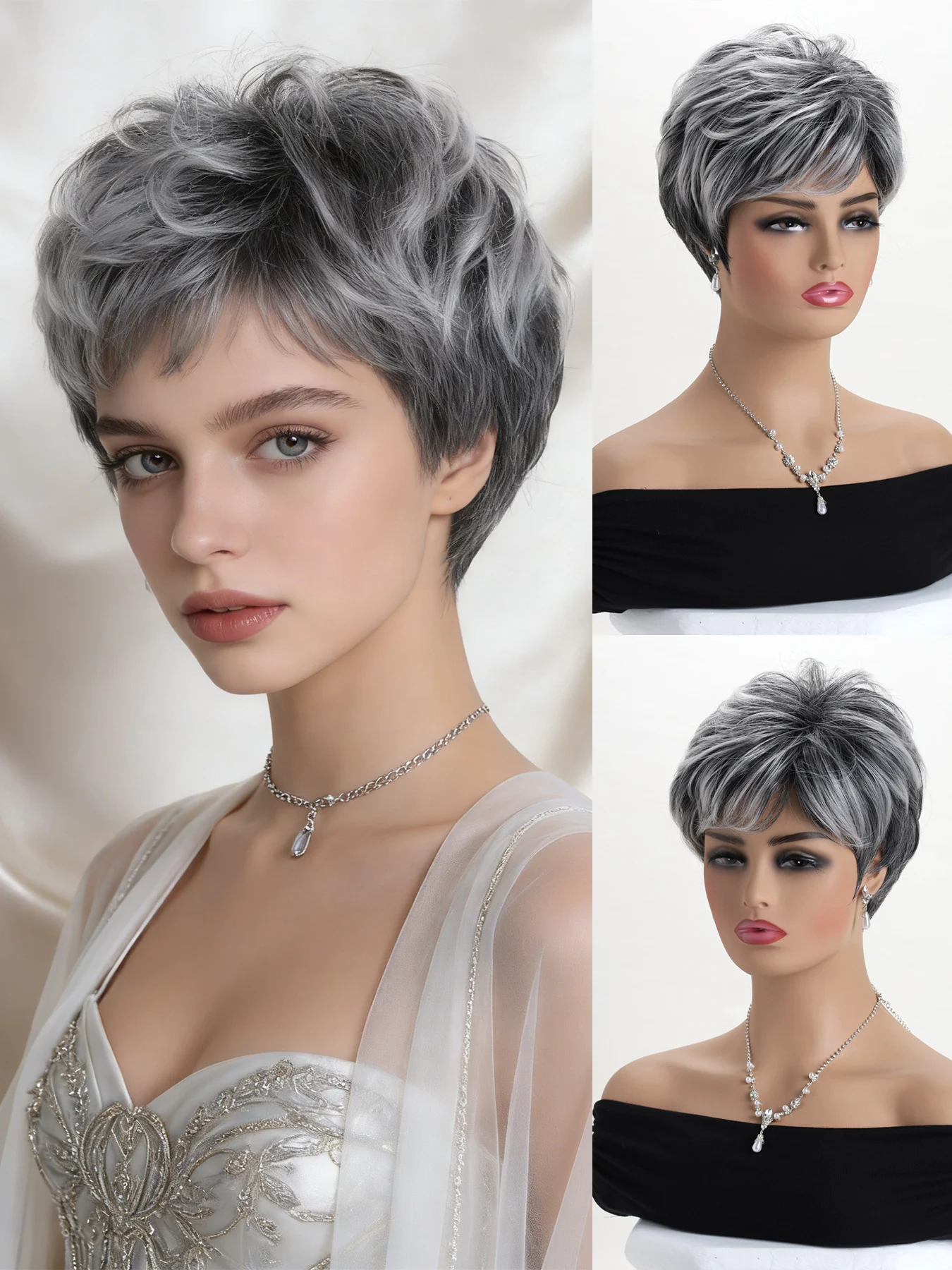 1 женский парик, выполненный из термостойкого синтетического высокотемпературного волокна, с естественным объемным стилем.
1 женский парик, выполненный из термостойкого синтетического высокотемпературного волокна, с естественным объемным стилем.