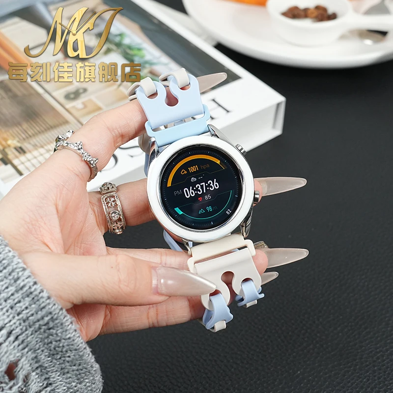 Ремешок-цепочка 22 мм для Huawei GT4 3Pro для Samsung Galaxy Classic, силиконовый ремешок для часов Garmin vivoactive 4, браслет Fossil Gen5
Ремешок-цепочка 22 мм для Huawei GT4 3Pro для Samsung Galaxy Classic, силиконовый ремешок для часов Garmin vivoactive 4, браслет Fossil Gen5