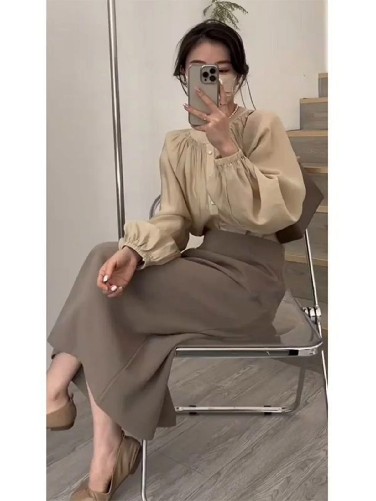 Fashionable Salt System Shirt And Skirt Set Autumn Collection Elegant Two-Piece Women's Clothing Long Sleeve Shirt for Young ...
Fashionable Salt System Shirt And Skirt Set Autumn Collection Elegant Two-Piece Women's Clothing Long Sleeve Shirt for Young ...