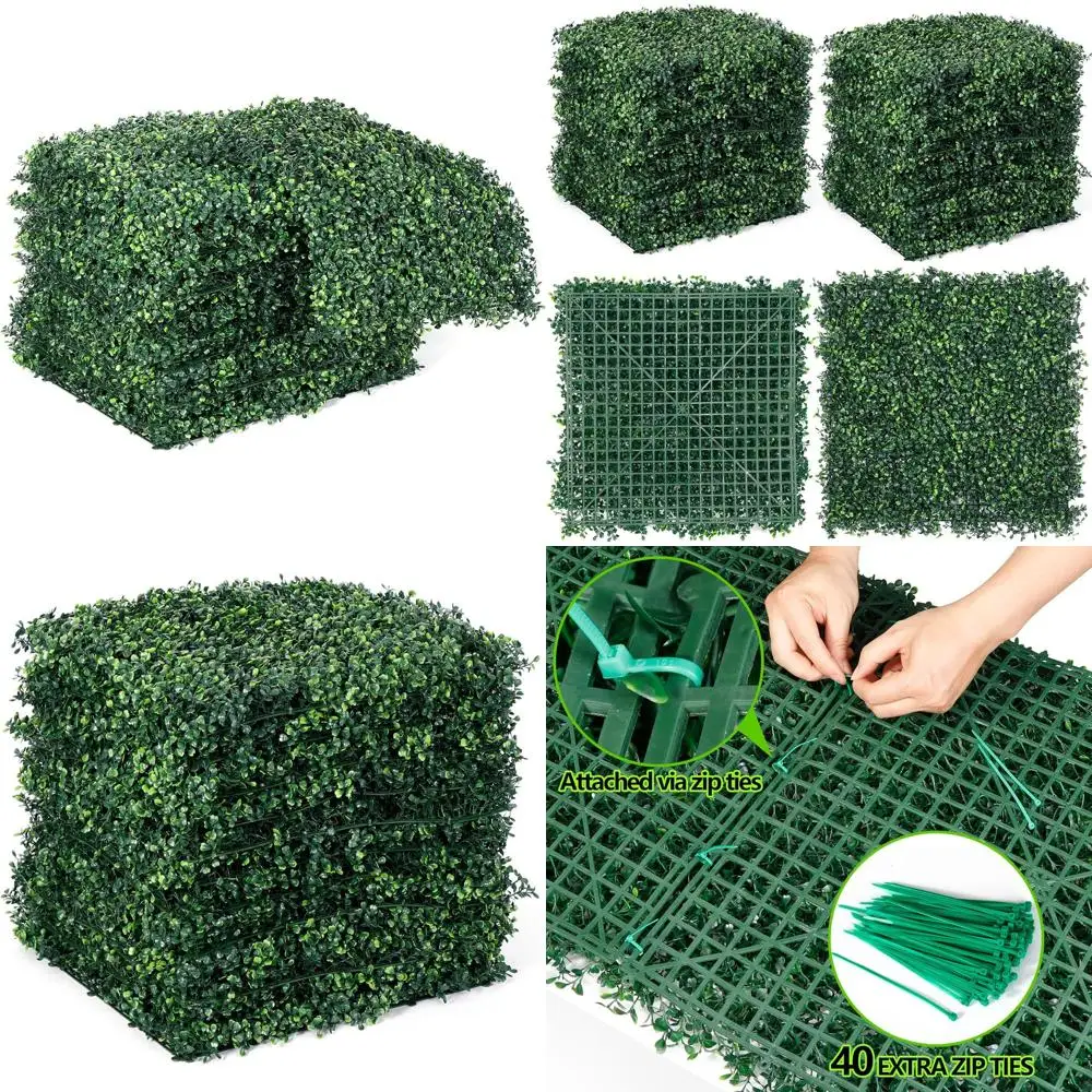 20 x 20 Artificial Boxwood Greenery Wall Panels for Indoor or Outdoor Garden Decor
20 x 20 Artificial Boxwood Greenery Wall Panels for Indoor or Outdoor Garden Decor