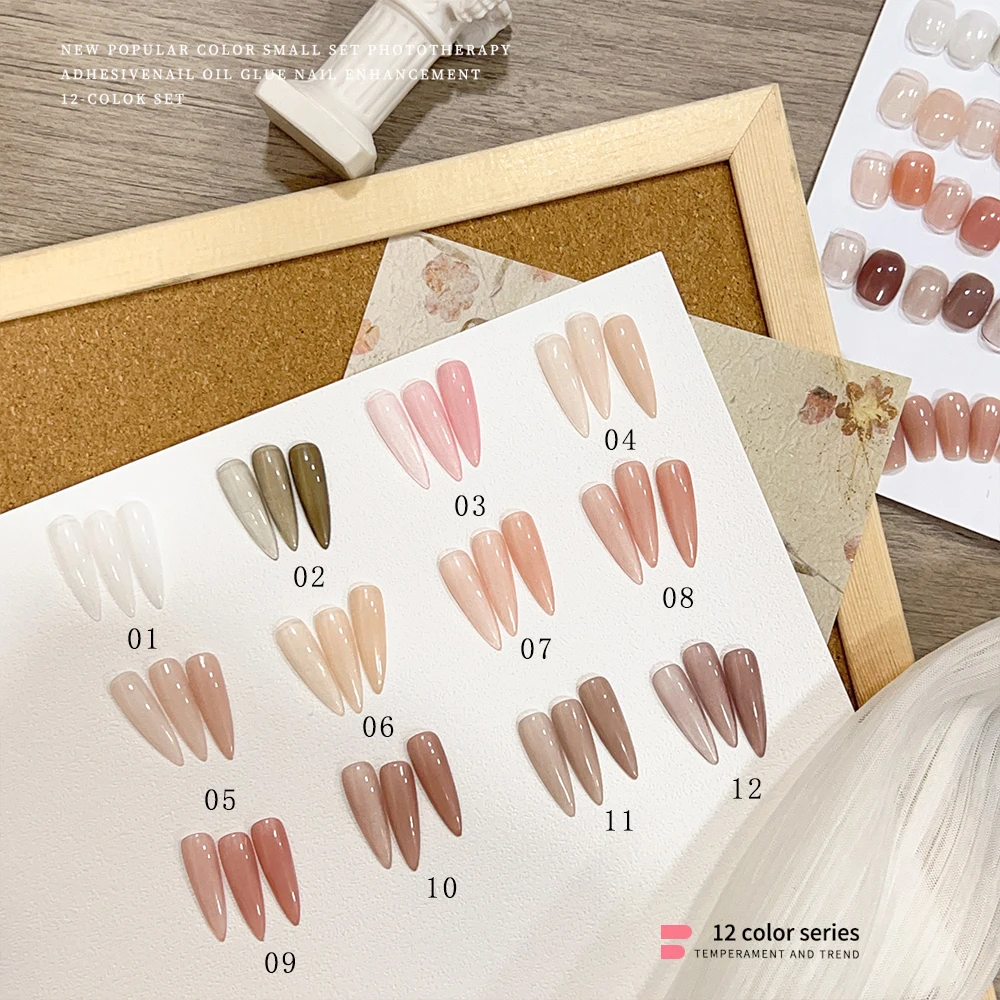 Vendeeni 12 Colors Transparent Jelly Brown Gel Nail Polish Soak Off UV Pink Nude Color Manicure Gel Nail Lacquer TPO/HEMA FREE
Vendeeni 12 Colors Transparent Jelly Brown Gel Nail Polish Soak Off UV Pink Nude Color Manicure Gel Nail Lacquer TPO/HEMA FREE