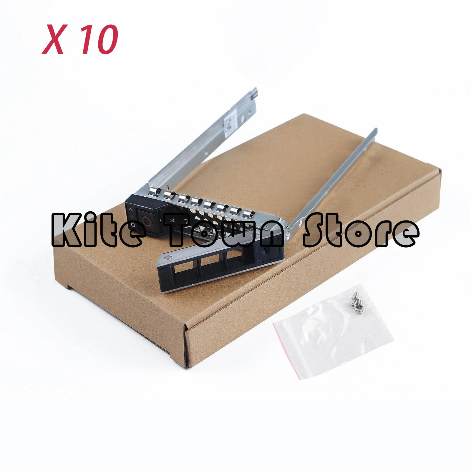 10pcs 2.5" HDD Tray Caddy for Dell G14 Poweredge R640 R740 R740xd R940 DXD9H with Screws