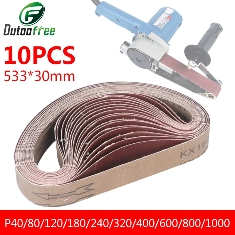 10PCS/Lot 533x30mm P40-P1000 Small Mini Belt Sander For Grinding Stainless Steel Polishing Rust Removing Abrasive Fabric
10PCS/Lot 533x30mm P40-P1000 Small Mini Belt Sander For Grinding Stainless Steel Polishing Rust Removing Abrasive Fabric