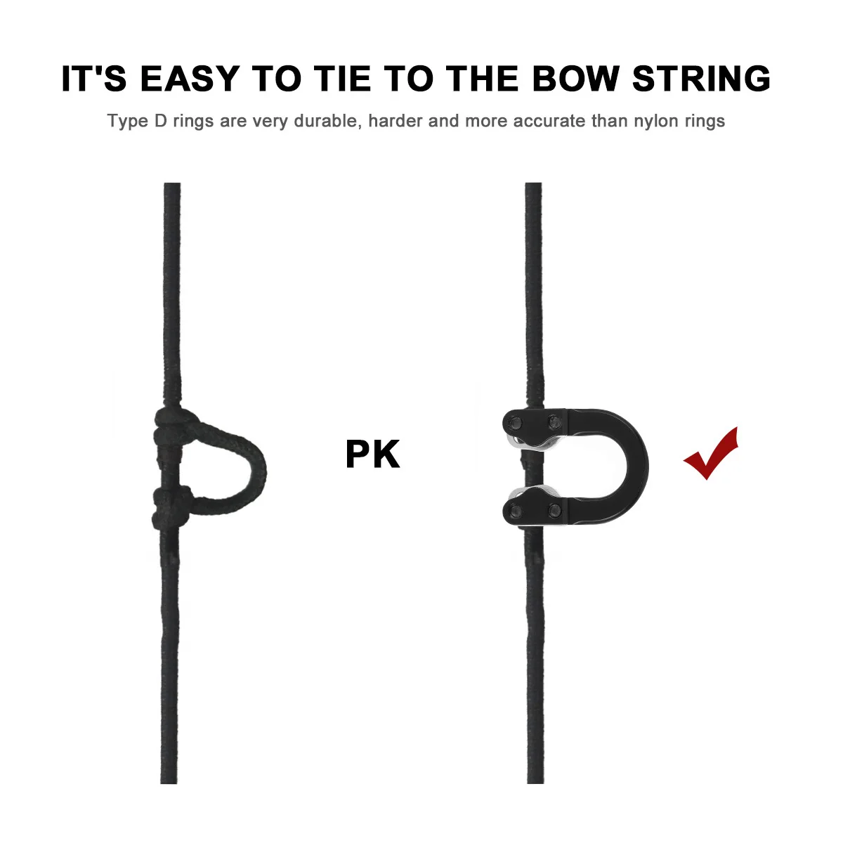 1Set Archery Supplies Metal D Ring Composite Bow Accessories Durable Lightweight Stable Bow Fittings Archery Equipment
1Set Archery Supplies Metal D Ring Composite Bow Accessories Durable Lightweight Stable Bow Fittings Archery Equipment