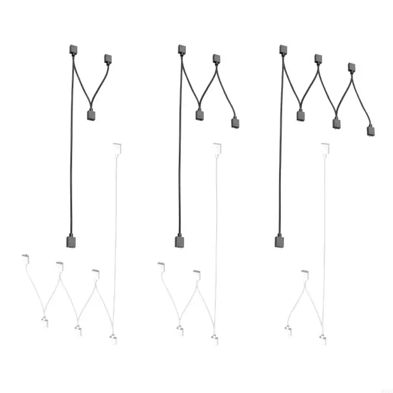 652F Multiple PC Case Fan Support 3PIN ARGB Extension Cord ARGB Splitter Cable For Customizable PC Lighting Easy Plugs Design
652F Multiple PC Case Fan Support 3PIN ARGB Extension Cord ARGB Splitter Cable For Customizable PC Lighting Easy Plugs Design