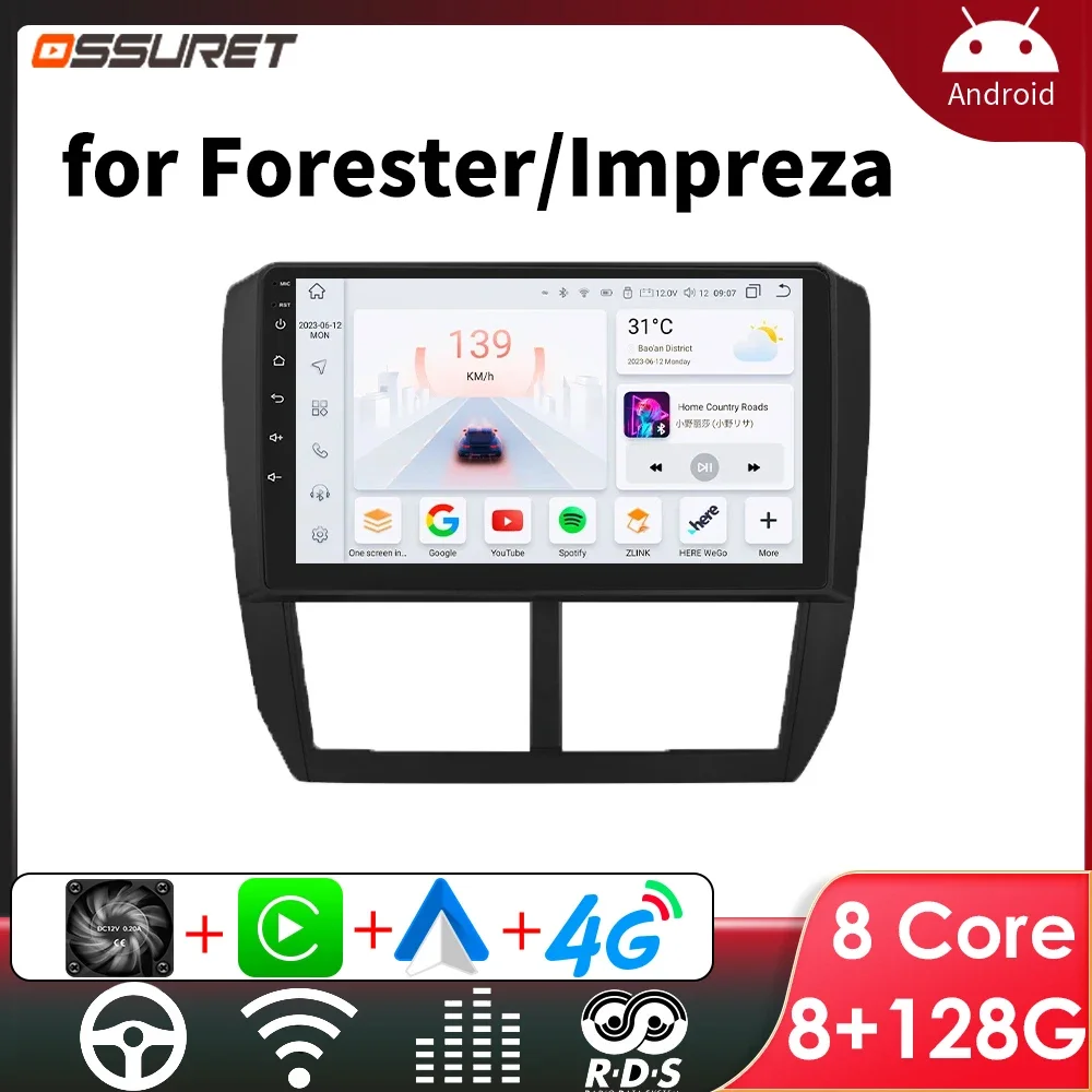 Автомагнитола 2DIN, Android для Subaru Forester 3 2008 -2012 Impreza WRX STI Carplay, автомобильная стереосистема, видео, Wi-Fi, GPS, мультимедийный плеер
Автомагнитола 2DIN, Android для Subaru Forester 3 2008 -2012 Impreza WRX STI Carplay, автомобильная стереосистема, видео, Wi-Fi, GPS, мультимедийный плеер