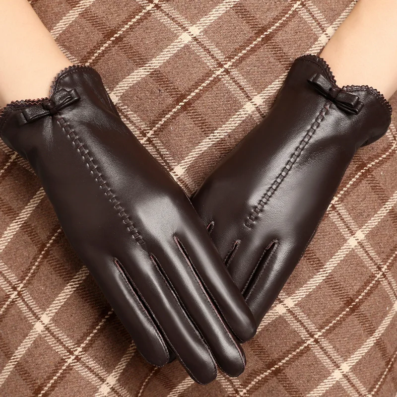 Real Leather Gloves Female Autumn Winter Keep Warm Thicken Touch Screen Women Sheepskin Gloves Driving Car YSW0026
Real Leather Gloves Female Autumn Winter Keep Warm Thicken Touch Screen Women Sheepskin Gloves Driving Car YSW0026