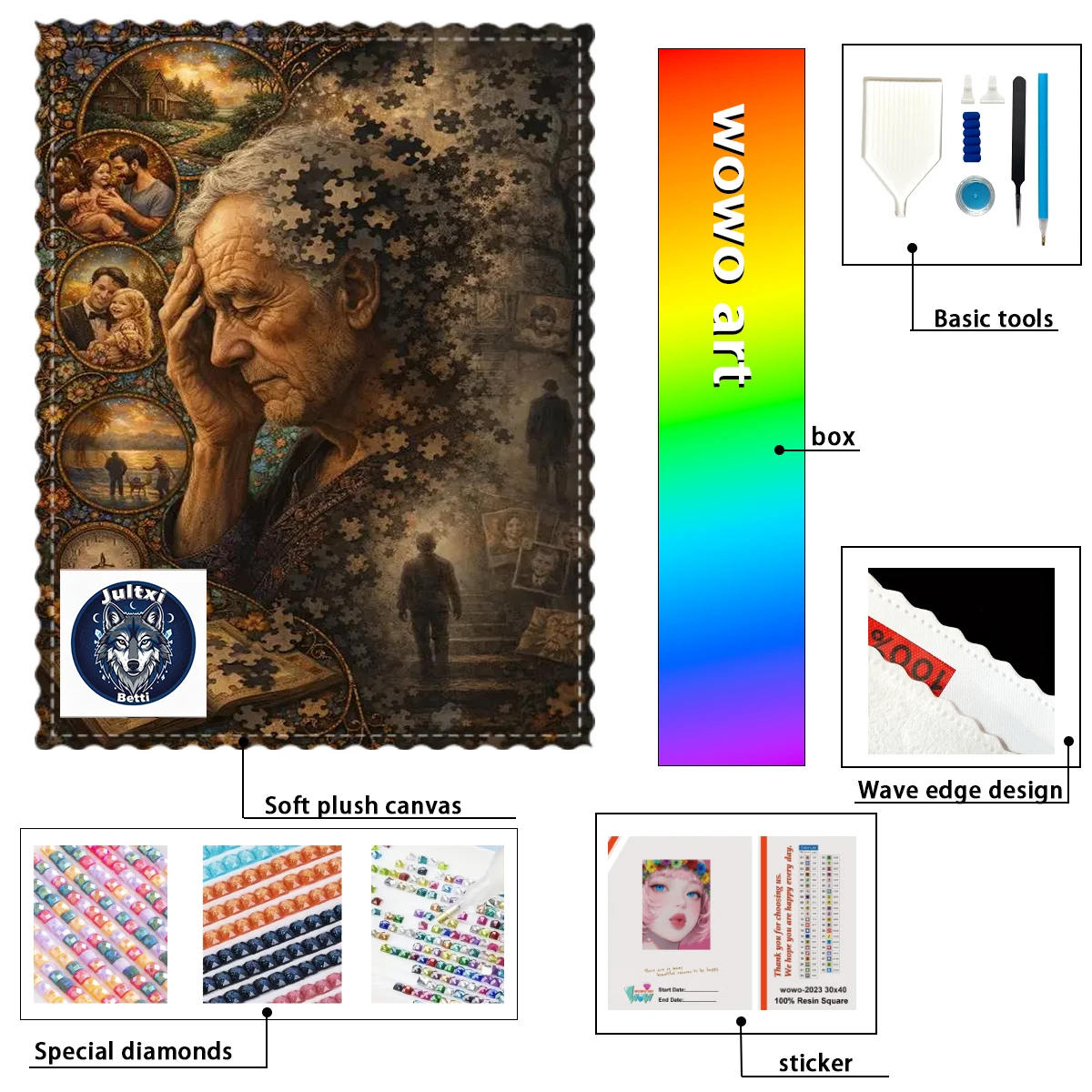 【Betti_ Diamond Art】Грустный мужчина, 120 цветов, 60*80 см, стразы Crystal AB, стразы FD, идеальные стразы из смолы
【Betti_ Diamond Art】Грустный мужчина, 120 цветов, 60*80 см, стразы Crystal AB, стразы FD, идеальные стразы из смолы