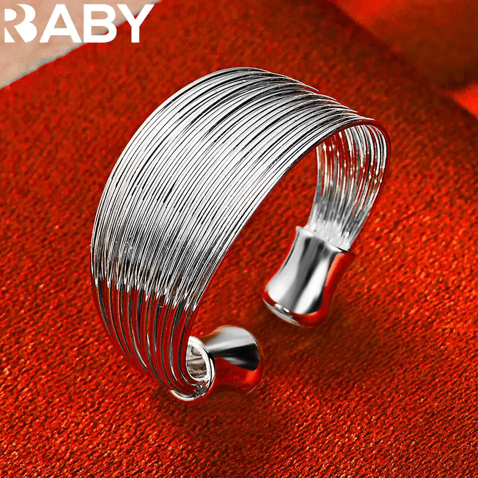 URBABY 925 Sterling Silver Multi Circles Open Ring For Women and Men Fashion Jewelry Simple Grace Engagement Wedding Accessories
URBABY 925 Sterling Silver Multi Circles Open Ring For Women and Men Fashion Jewelry Simple Grace Engagement Wedding Accessories