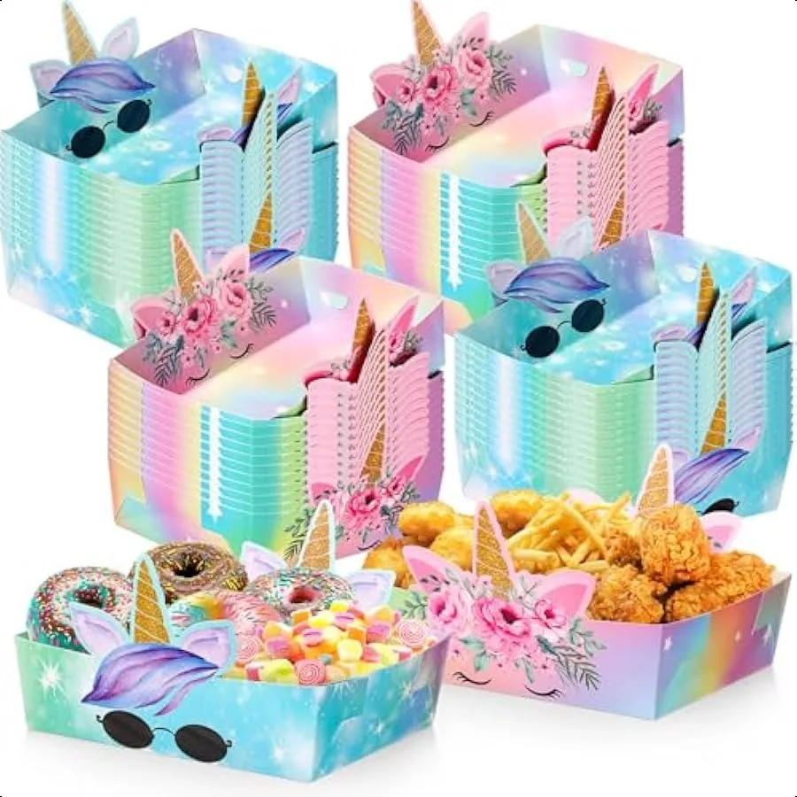 48 Pcs Unicorn Party Supplies 5 lb Blue Pink Rainbow Horse Serving Trays for Unicorn Birthday Party Girls Boys Baby Shower Fres
48 Pcs Unicorn Party Supplies 5 lb Blue Pink Rainbow Horse Serving Trays for Unicorn Birthday Party Girls Boys Baby Shower Fres