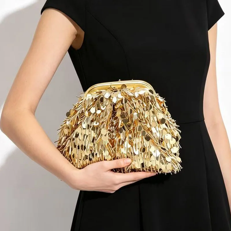 women's pvc bead tube embroidered sequined clutch women's clutch bag pleated bag dress dinner
women's pvc bead tube embroidered sequined clutch women's clutch bag pleated bag dress dinner