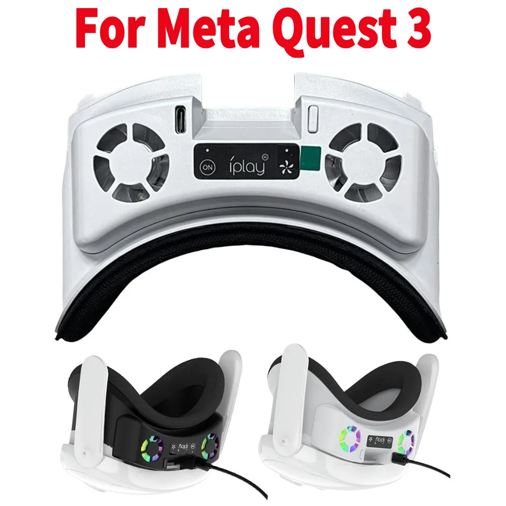 Cooling Fan Face Cover Rechargeable Facial Interface Radiator with RGB Light Cool Mask for Meta Quest 3 Accessories
Cooling Fan Face Cover Rechargeable Facial Interface Radiator with RGB Light Cool Mask for Meta Quest 3 Accessories