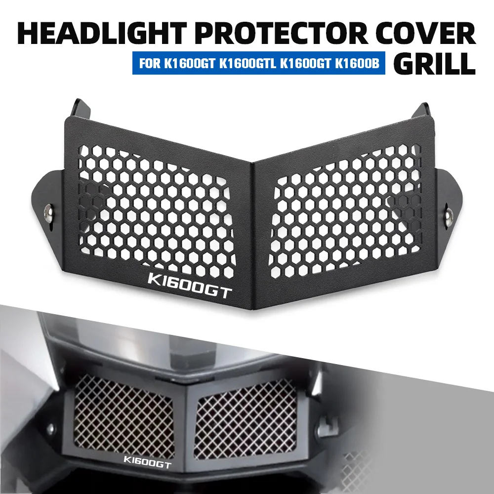 K1600 GLT Motorcycle Headlight Protection Cover Grille Protector Mesh Headlamp Cover For BMW K 1600 B/Grand In America K1600 GT
K1600 GLT Motorcycle Headlight Protection Cover Grille Protector Mesh Headlamp Cover For BMW K 1600 B/Grand In America K1600 GT