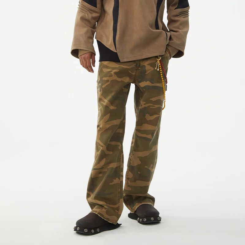 810 Spring and summer new 100% cotton camouflage jeans men's models loose straight retro washed high-end tide leisure trousers
810 Spring and summer new 100% cotton camouflage jeans men's models loose straight retro washed high-end tide leisure trousers