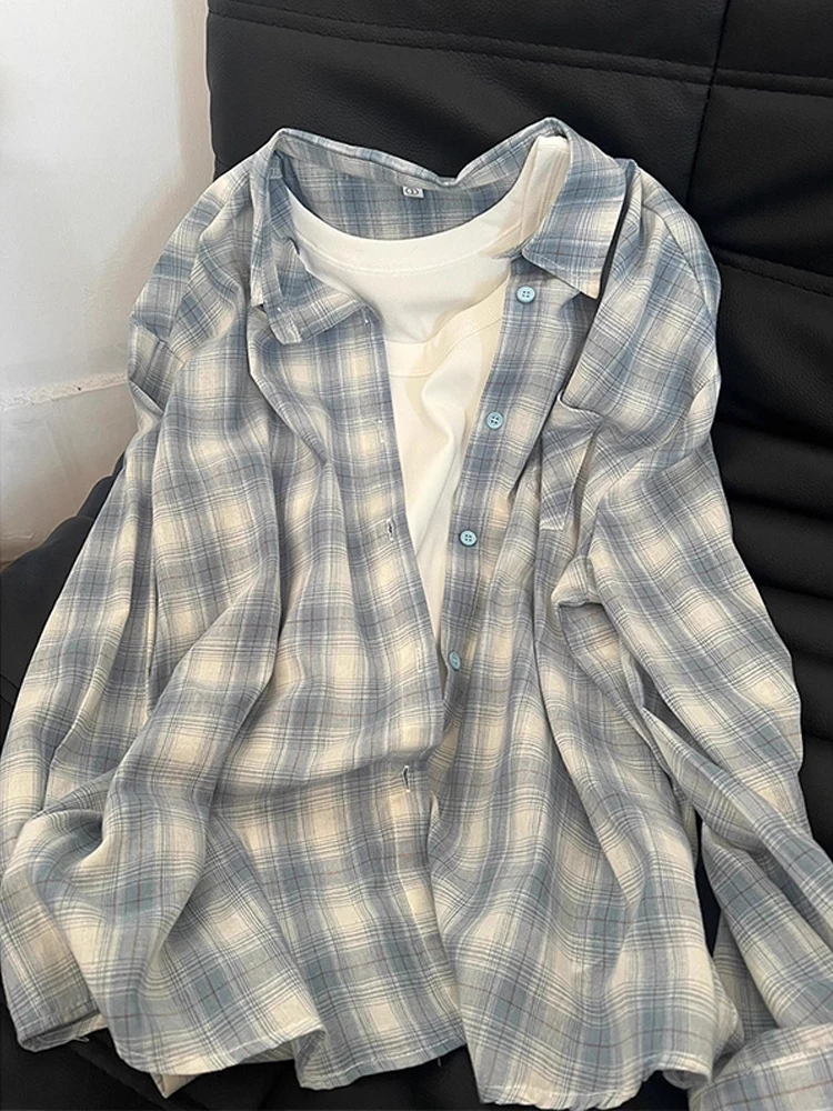 Светло-голубой американский клетчатый длинный све irt ex Autumn Lazy Sle Универсальная повседневная верхняя одежда Cleanfit из полиэфирного волокна
Светло-голубой американский клетчатый длинный све irt ex Autumn Lazy Sle Универсальная повседневная верхняя одежда Cleanfit из полиэфирного волокна