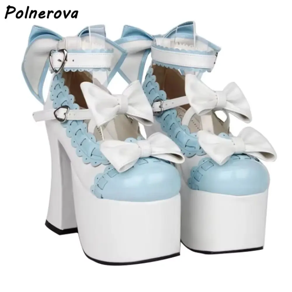 Кружевные туфли-лодочки с узлом-бабочкой, белые, розовые туфли на платформе с пряжкой в форме сердца, милые туфли Лолиты с круглым носком для косплея
Кружевные туфли-лодочки с узлом-бабочкой, белые, розовые туфли на платформе с пряжкой в форме сердца, милые туфли Лолиты с круглым носком для косплея