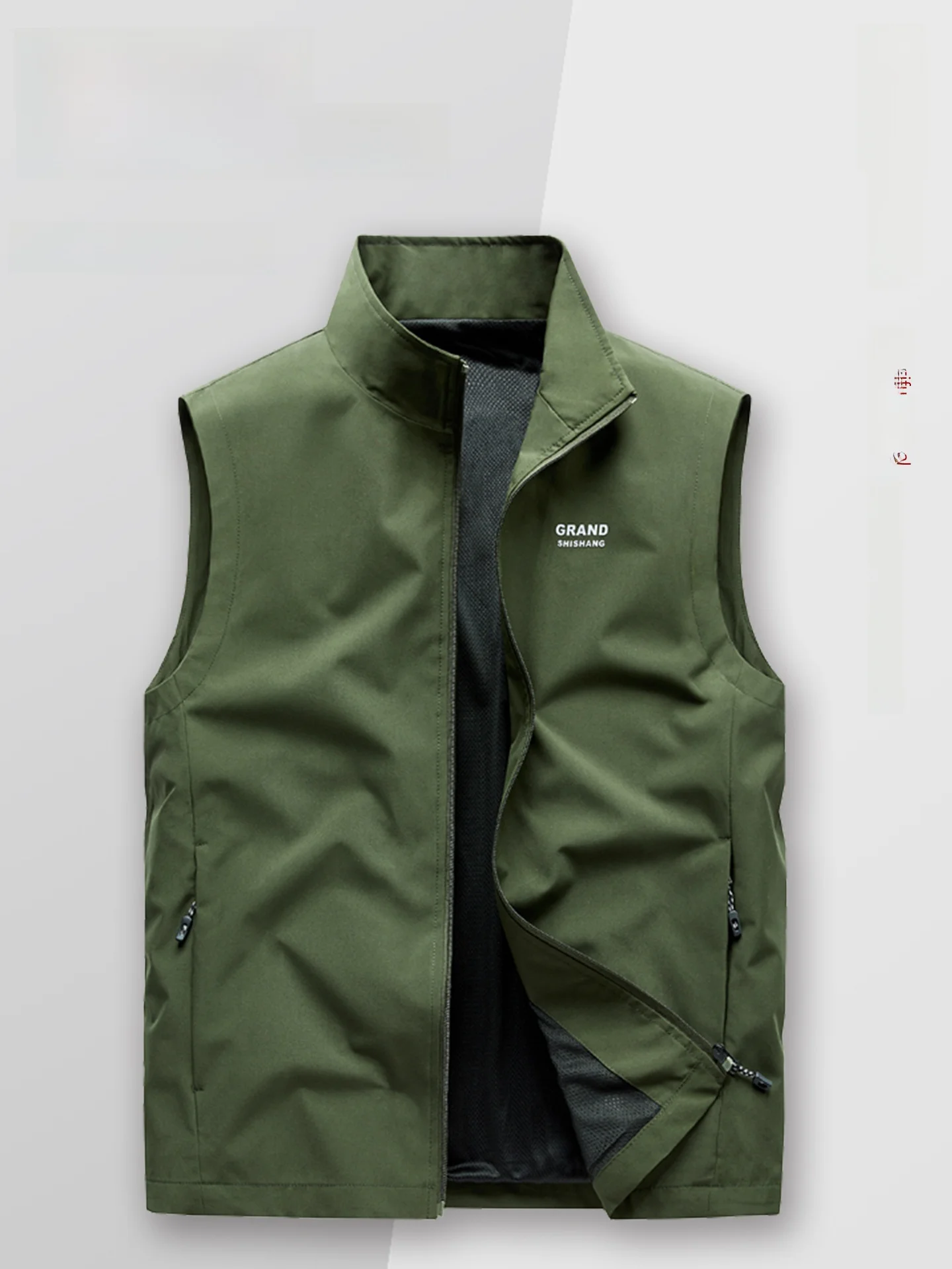 Men's Workwear Vest Printed LOGO Thin Sports Outdoor Casual Fashion Spring Summer Breathable Lightweight Zipper Closure Vest
Men's Workwear Vest Printed LOGO Thin Sports Outdoor Casual Fashion Spring Summer Breathable Lightweight Zipper Closure Vest