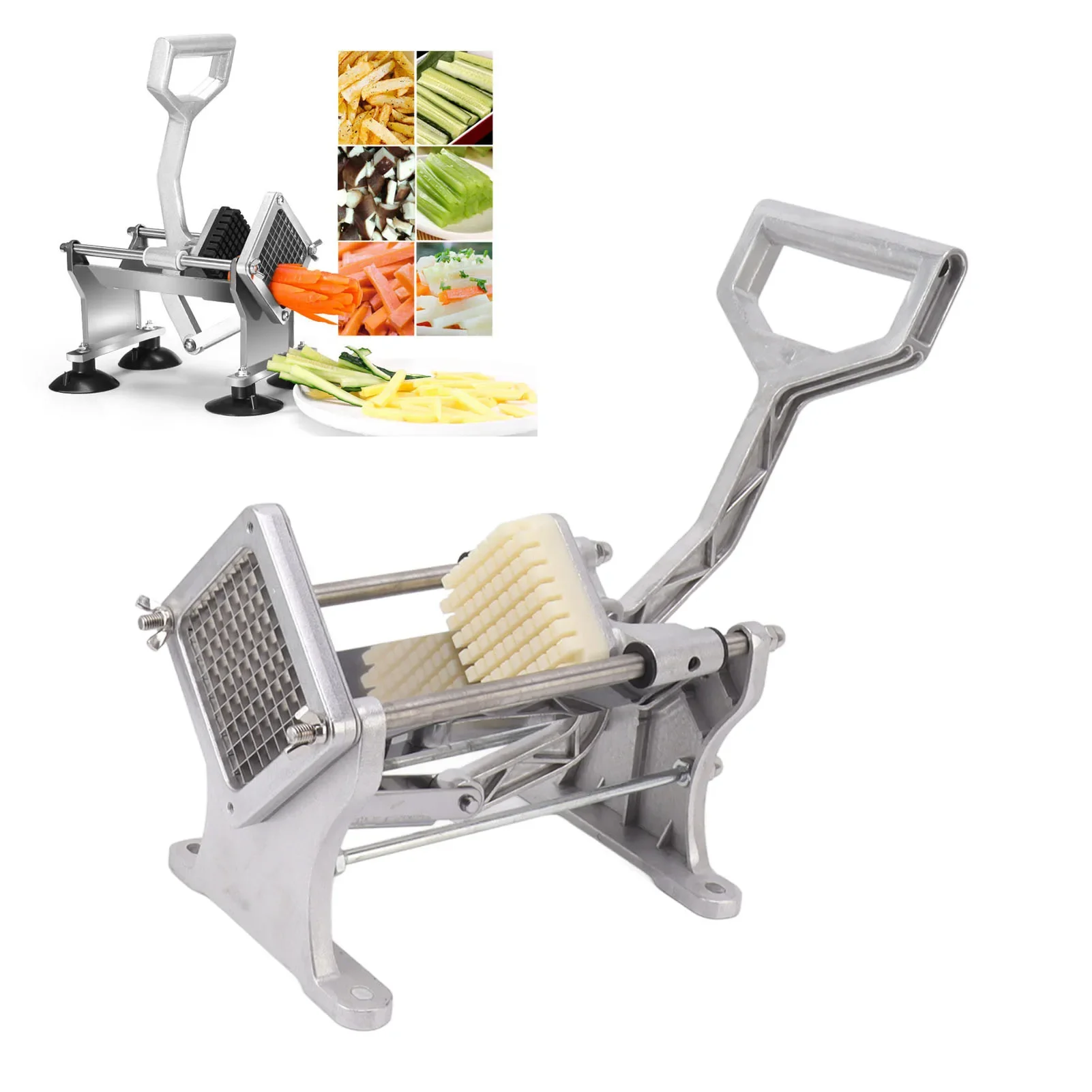 French Fry Cutter Machine Stainless Steel Manual Potato Cutting Machine For Kitchen
French Fry Cutter Machine Stainless Steel Manual Potato Cutting Machine For Kitchen
