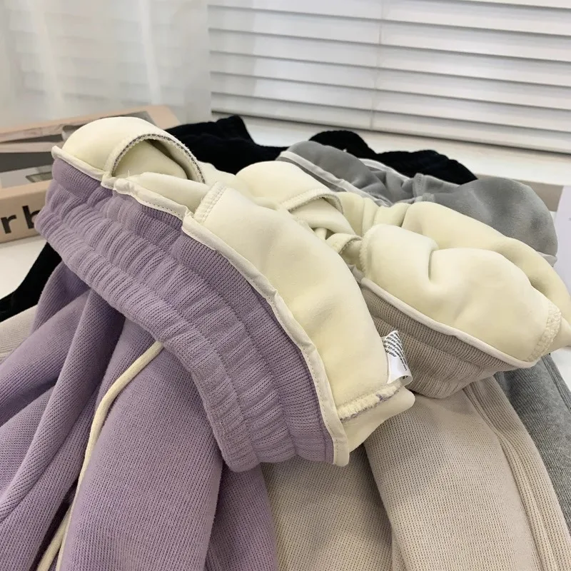 Thick Plush Casual Sweatpants for Women Autumn Winter New Fat Loose Warm Sporty Harem Pants Purple Plussize Comfortable Homewear
Thick Plush Casual Sweatpants for Women Autumn Winter New Fat Loose Warm Sporty Harem Pants Purple Plussize Comfortable Homewear