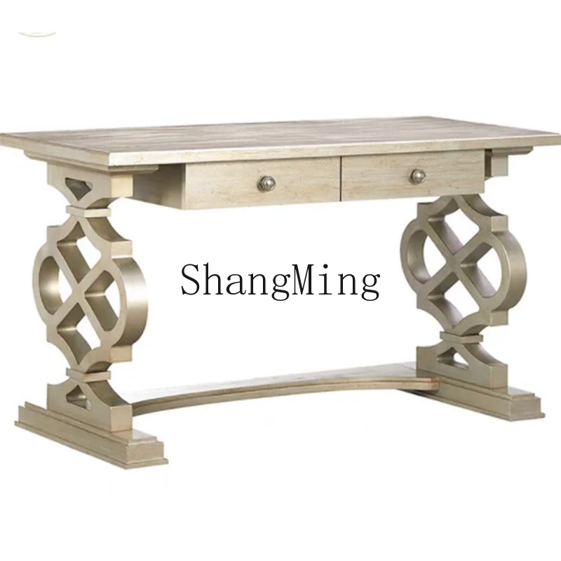 DHY desk desk chair light luxury solid wood study table computer desk writing table bookcase
DHY desk desk chair light luxury solid wood study table computer desk writing table bookcase