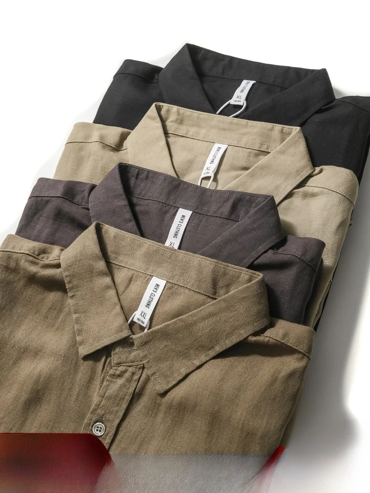 Skin-friendly Comfortable Linen Men's Casual Versatile Long Sleeve Shirt Pure Color Autumn High-end Fashion Loose Fit
Skin-friendly Comfortable Linen Men's Casual Versatile Long Sleeve Shirt Pure Color Autumn High-end Fashion Loose Fit