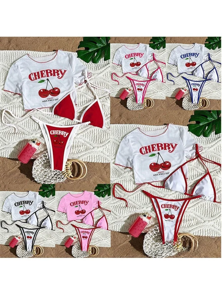 2026 New Sexy Three-piece Bikini Swimsuit Women's Mesh Cover up Print Top Separate Swimwear Polyester Fabric Fitness Fans Sup...
2026 New Sexy Three-piece Bikini Swimsuit Women's Mesh Cover up Print Top Separate Swimwear Polyester Fabric Fitness Fans Sup...