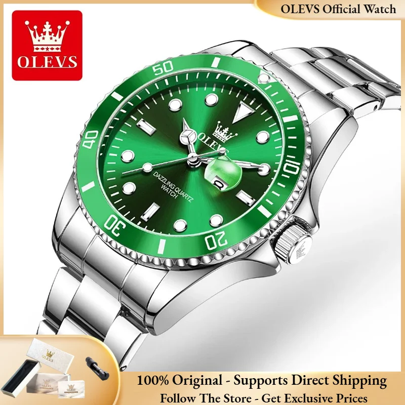 OLEVS 5885 Original Women Watch Top Luxury Quartz Watch Classic Green Dial Waterproof Luminous Date Watch Women Authentic Watch
OLEVS 5885 Original Women Watch Top Luxury Quartz Watch Classic Green Dial Waterproof Luminous Date Watch Women Authentic Watch