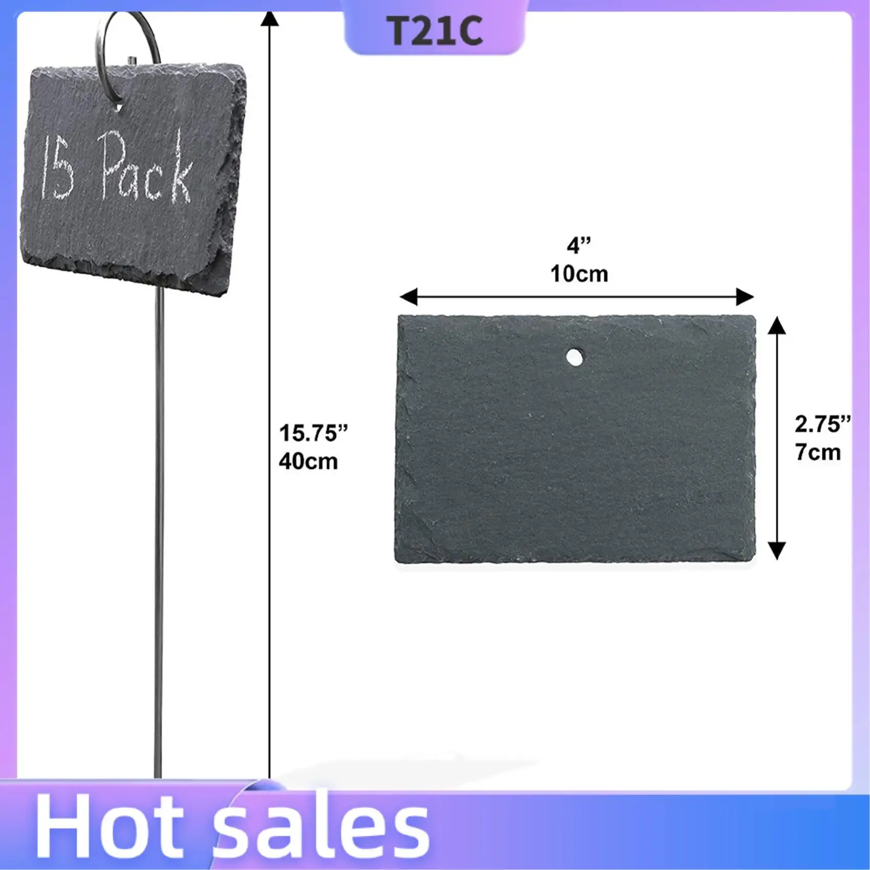 T21C Slate Plant Labels Garden Plant Markers Herb Labels Greenhouse Accessories Garden Stakes, 30PCS
T21C Slate Plant Labels Garden Plant Markers Herb Labels Greenhouse Accessories Garden Stakes, 30PCS