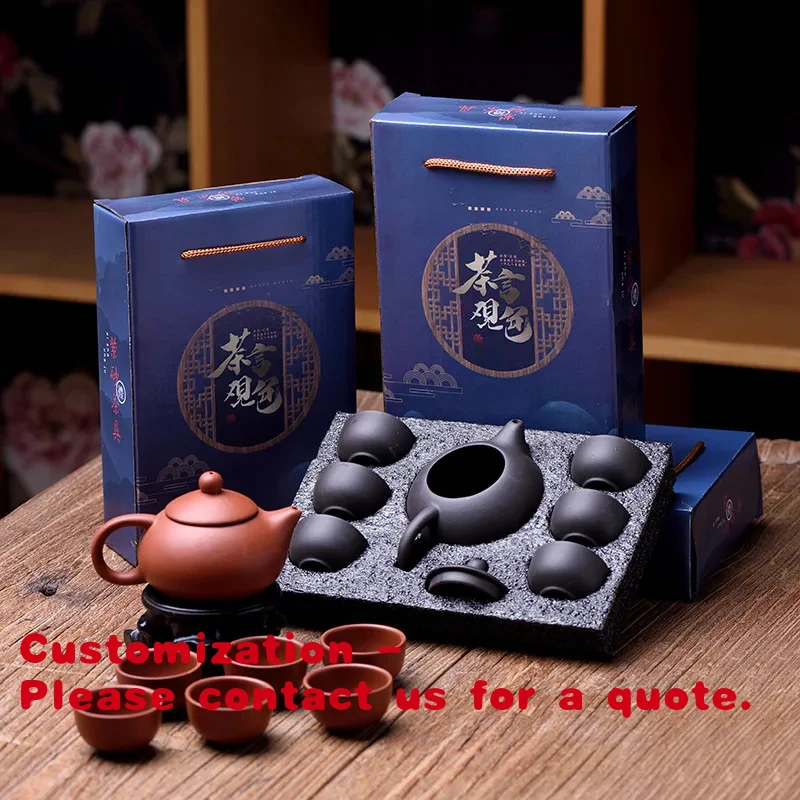 custom.Hot Sale Purple Clay Gongfu Tea Set 1 Teapot 6 Cups with Box Ceramic Tea Ware Home Office Business
custom.Hot Sale Purple Clay Gongfu Tea Set 1 Teapot 6 Cups with Box Ceramic Tea Ware Home Office Business