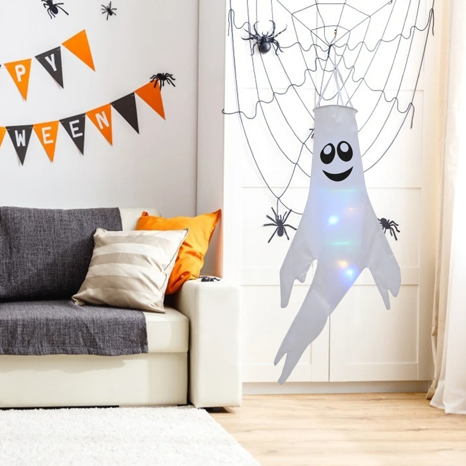 4 Pcs Glowing Ghost Flag Decoration Polyester Halloween Windsock Hanging Outdoor Door DecorHaunted House Supply Luminous Sock
4 Pcs Glowing Ghost Flag Decoration Polyester Halloween Windsock Hanging Outdoor Door DecorHaunted House Supply Luminous Sock