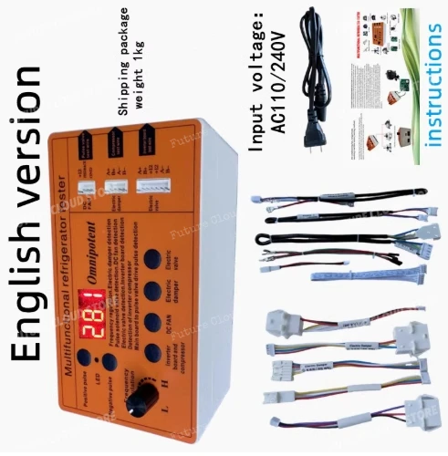 Multi-function refrigerator tester Pulse solenoid valve test, 8-in-1 inverter refrigerator detector
Multi-function refrigerator tester Pulse solenoid valve test, 8-in-1 inverter refrigerator detector