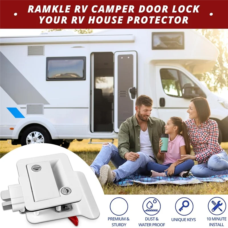 Deadbolt Keys Included RV Entry Door Lock Replacement Kit Travel Trailer Door Latch For Horse Trailer Cargo Hauler White
Deadbolt Keys Included RV Entry Door Lock Replacement Kit Travel Trailer Door Latch For Horse Trailer Cargo Hauler White