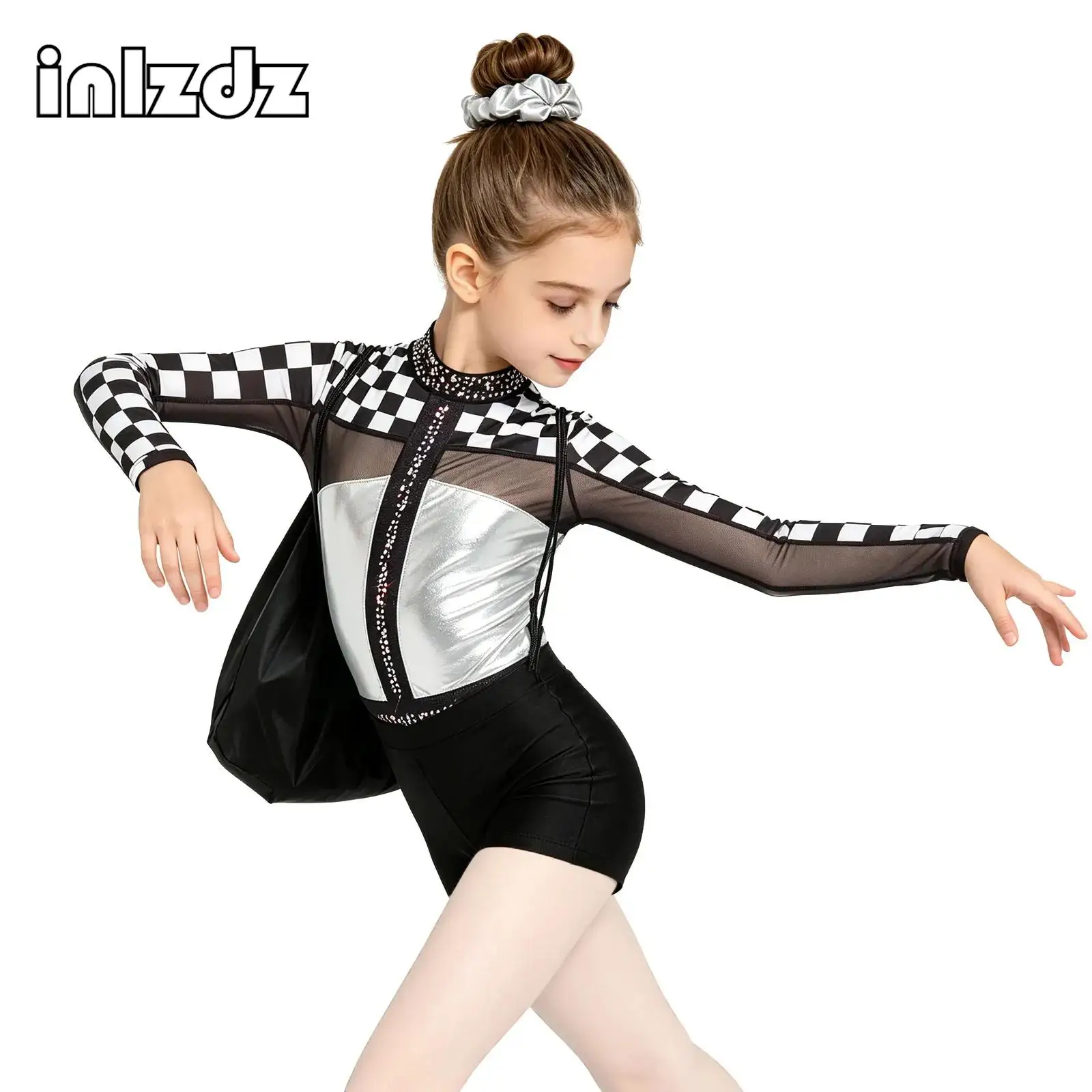 Teens Girls Rhinestones Ballet Leotard Bodysuit for Gymnastics Figure Skating And Shorts with Hairtie Drawstring Gym Bag Outfit
Teens Girls Rhinestones Ballet Leotard Bodysuit for Gymnastics Figure Skating And Shorts with Hairtie Drawstring Gym Bag Outfit
