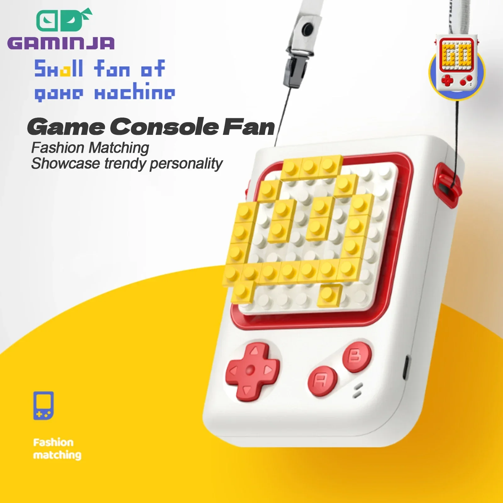 FPOO Mini Game Console Fan DIY Building Block Puzzle Desktop Portable Handheld Mini Hanging Neck Fan Built-in Cotton Pad
FPOO Mini Game Console Fan DIY Building Block Puzzle Desktop Portable Handheld Mini Hanging Neck Fan Built-in Cotton Pad