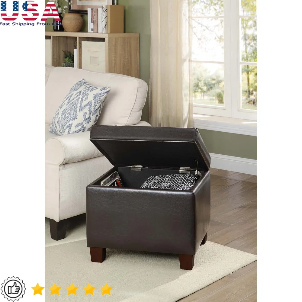 Madison Storage Ottoman Faux Leather Indoor Furniture Rectangular ottoman with Concealed Storage Easy Assembly Transitional
Madison Storage Ottoman Faux Leather Indoor Furniture Rectangular ottoman with Concealed Storage Easy Assembly Transitional