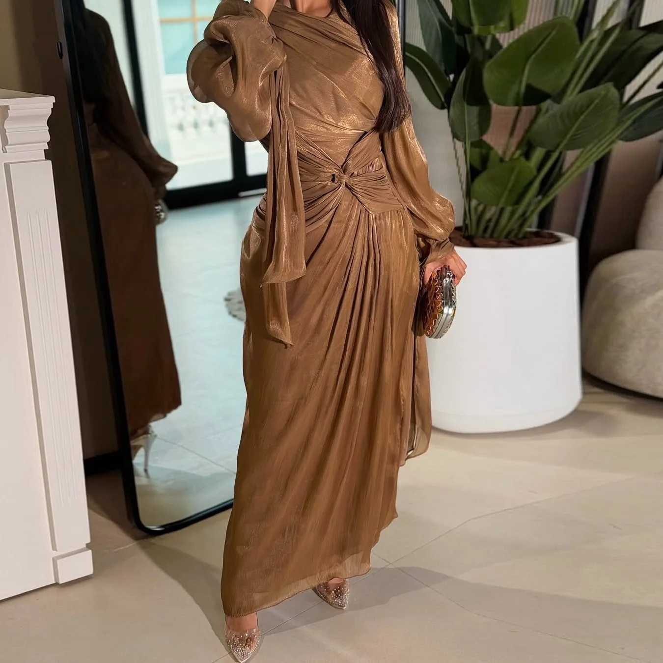 Dubai Women Pleated Muslim Long Sleeve Dress Abayas Turkey Kaftan Islam Jalabiya Kebaya Evening Musulmane Femme Party Vestidos
Dubai Women Pleated Muslim Long Sleeve Dress Abayas Turkey Kaftan Islam Jalabiya Kebaya Evening Musulmane Femme Party Vestidos
