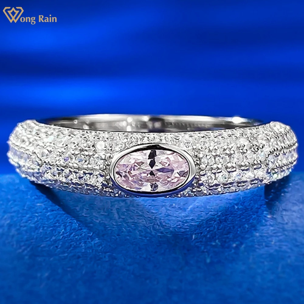 Wong Rain 100% 925 Sterling Silver 3*5 MM Oval Cut Lab Pink Sapphire High Carbon Diamond Gemstone Wedding Jewelry Ring for Women
Wong Rain 100% 925 Sterling Silver 3*5 MM Oval Cut Lab Pink Sapphire High Carbon Diamond Gemstone Wedding Jewelry Ring for Women