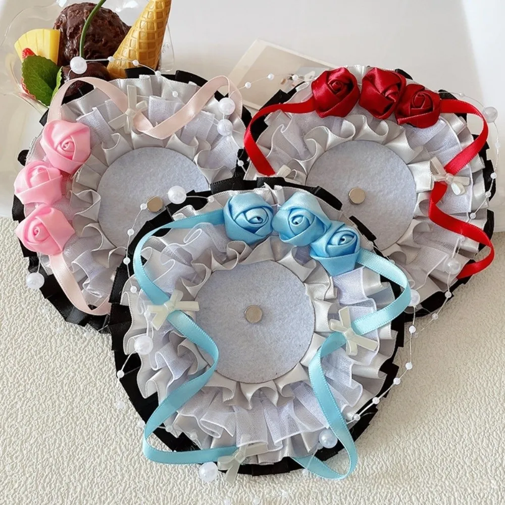 Creative Lace Magnetic Anime Badge Holder Candy Rose Pins Display Base Heart Cross Ornate Ribbon Badge Flower Badge Display
Creative Lace Magnetic Anime Badge Holder Candy Rose Pins Display Base Heart Cross Ornate Ribbon Badge Flower Badge Display